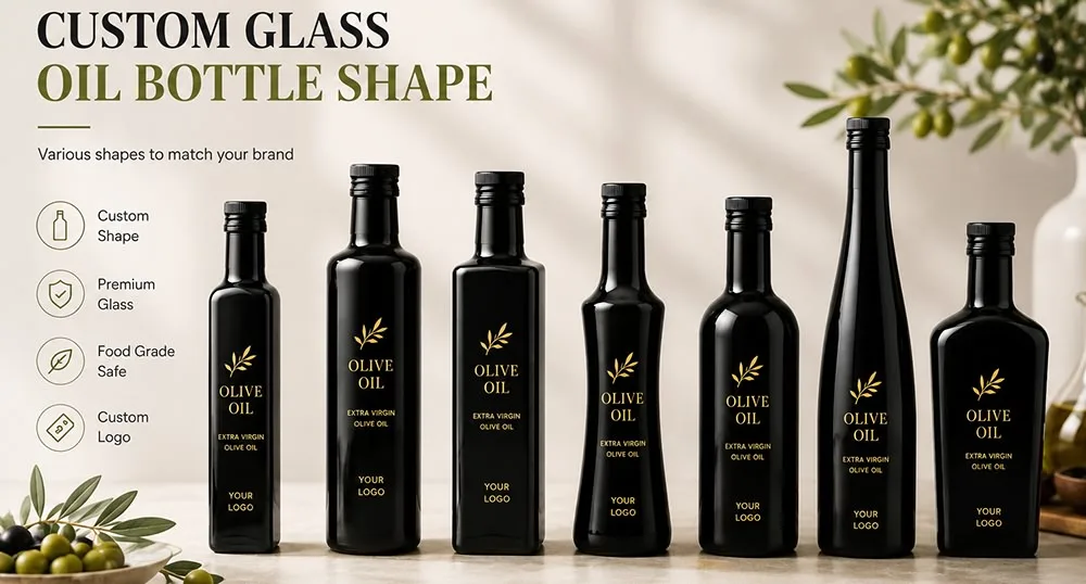 Custom Glass Olive Oil Bottle Size