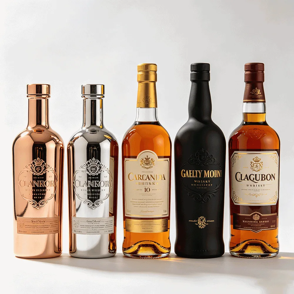 Custom Liquor Bottle Finishes